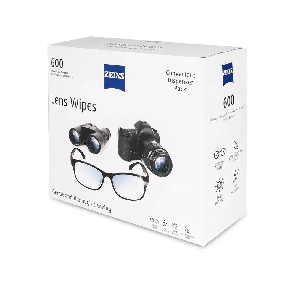 Zeiss Pre-Moistened Lens Cleaning Wipes, 600 count, Free Shipping SEALED